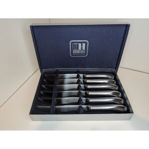 Oxford Hall Silversmiths Set Of 6 Stainless Steel Japan‎ Knifes